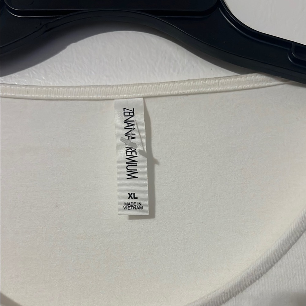 Zenana Premium White Top XL